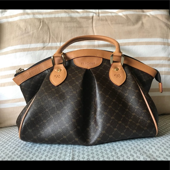Rioni Handbags - NWT Rioni Signature (Brown) - Ruched Satchel